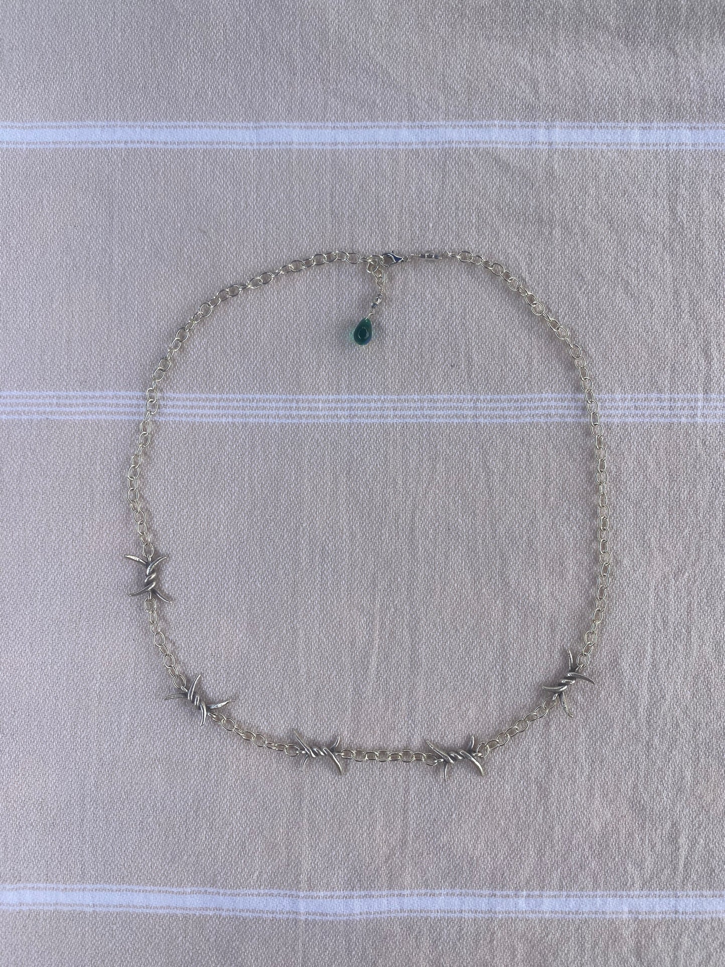 Silver Spiked Necklace