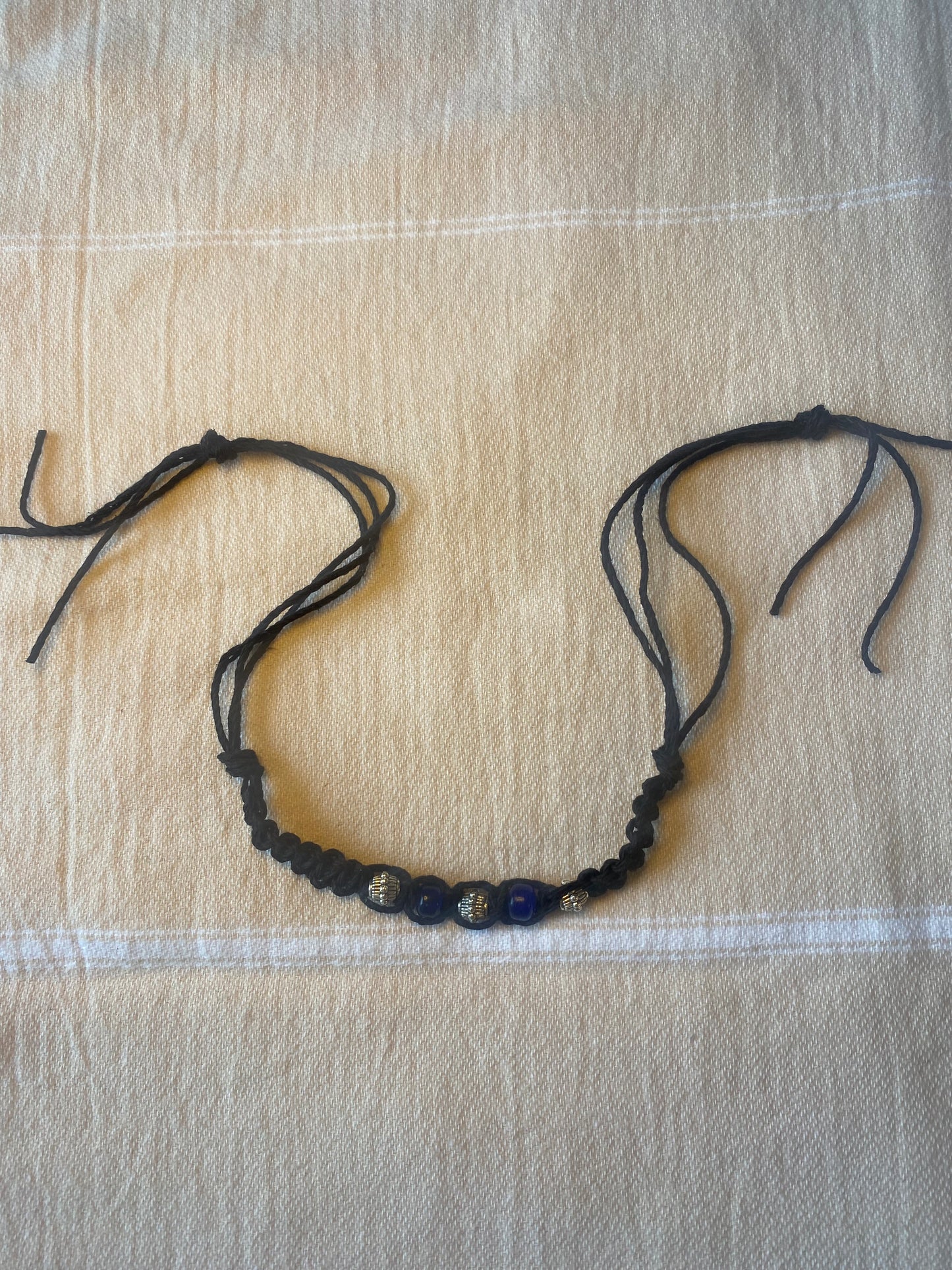 Macrame Beaded Anklet/Bracelet