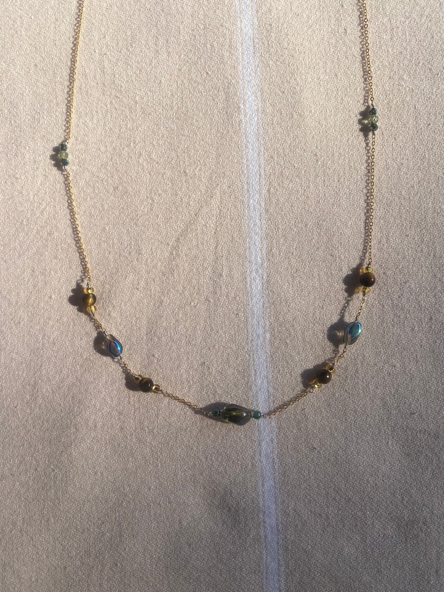 Grey Beaded Waist Chain