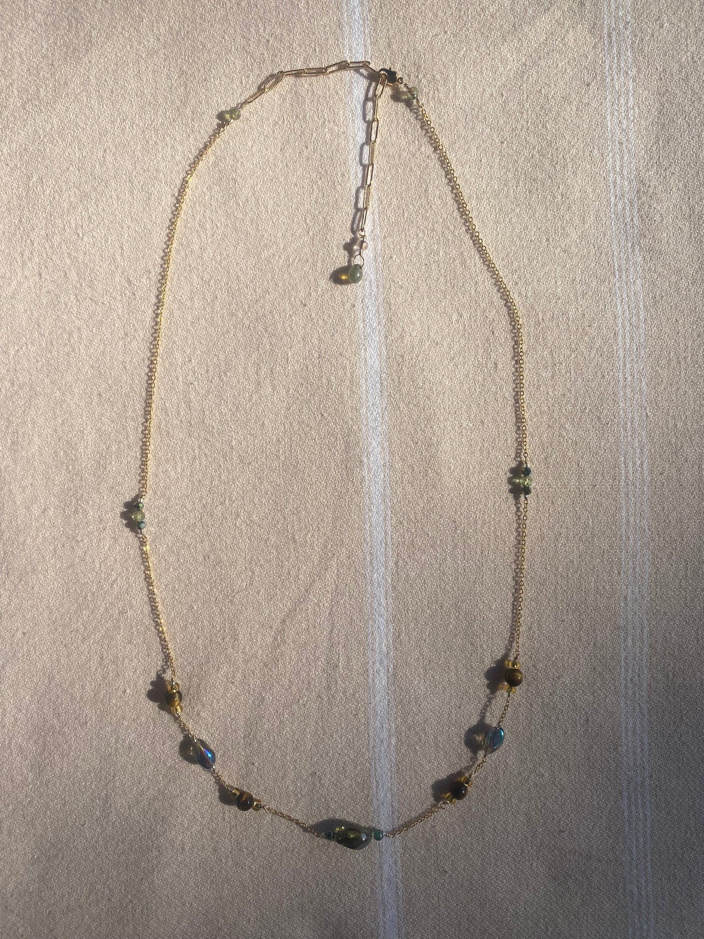 Grey Beaded Waist Chain