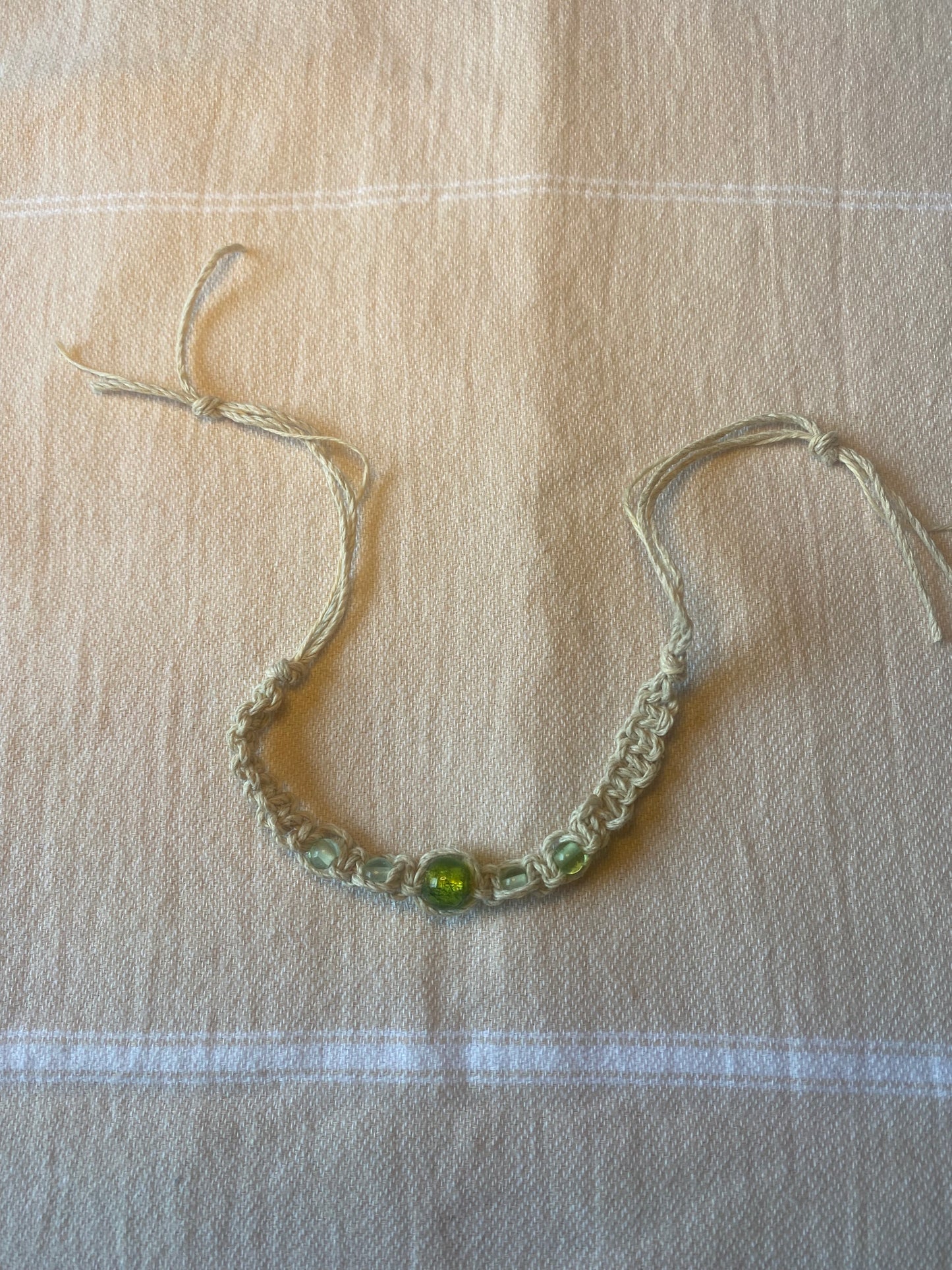Beaded Macrame Anklet/Bracelet