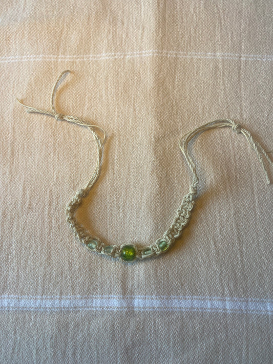 Beaded Macrame Anklet/Bracelet