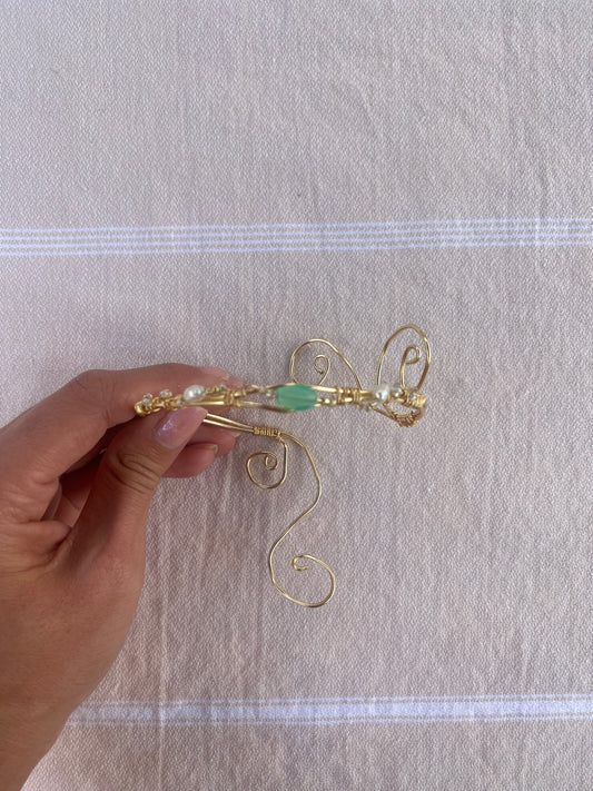 Blue Swirl Arm Cuff