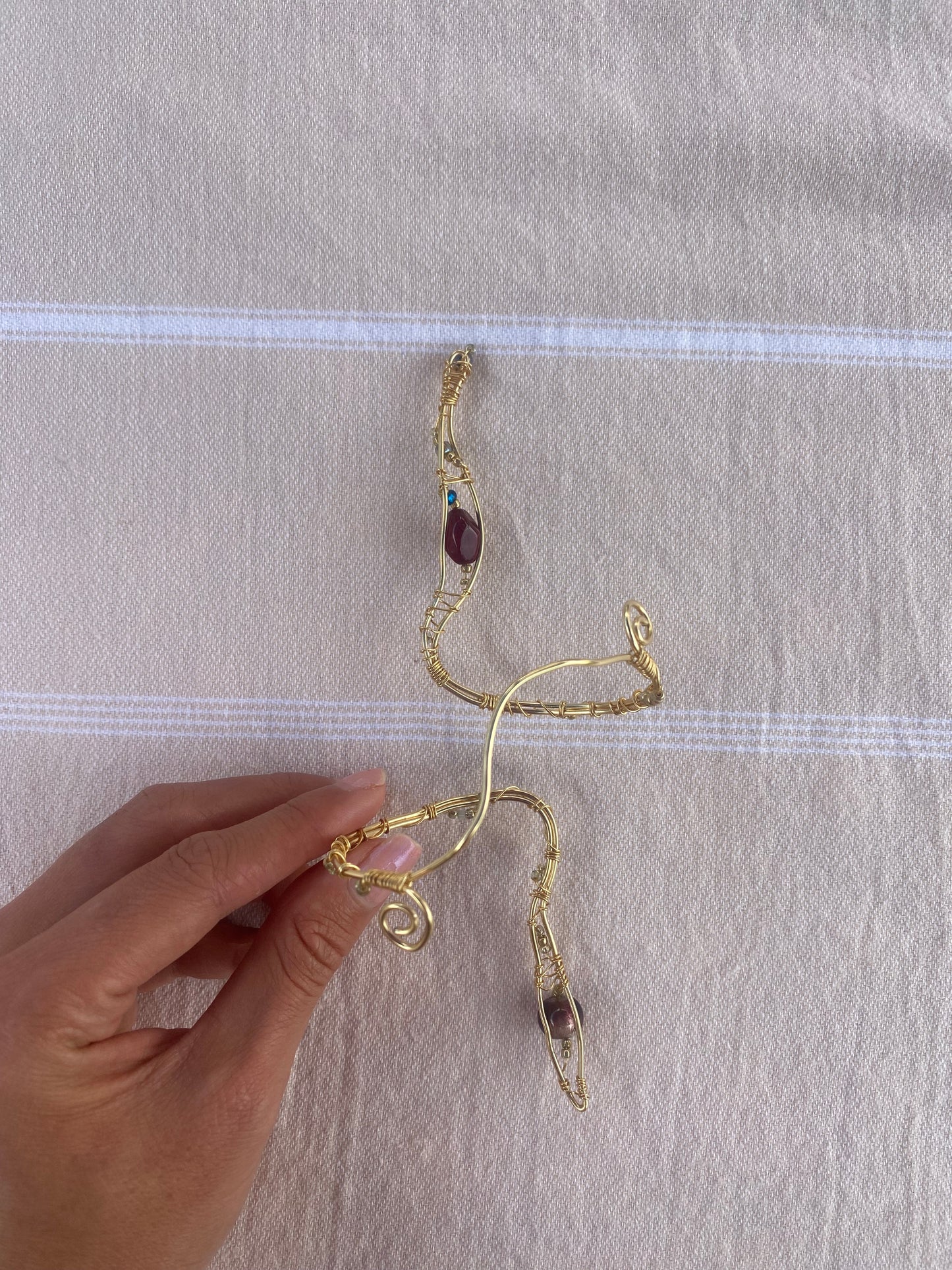 Beaded Snake Arm Cuff